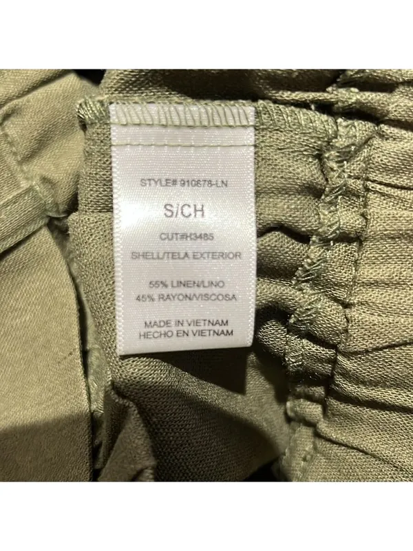 HAVE Los Angeles Green Linen Belted Pants - Image 6