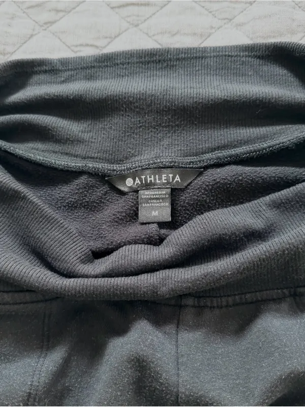 Athleta Black Cozy Cuffed Joggers - Image 3