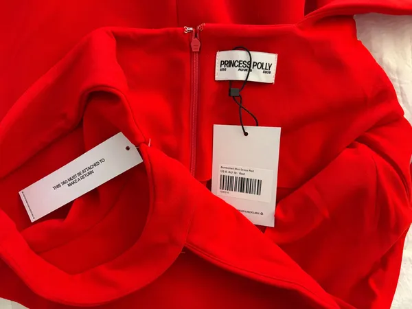 Princess Polly Red Mini Dress - Image 3