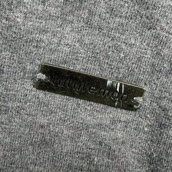 Lululemon Savasana Jacket Heathered‎ Coal Gray Asymmetrical Zip Thumbholes 6 - Image 9