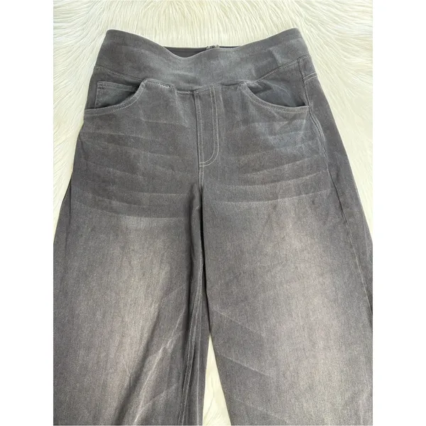 Halara Flex Washed Black High Waisted Wide Leg Baggy Jeans NWT M Reg - Image 3
