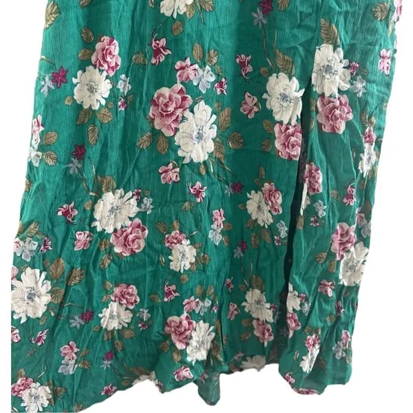 ✨blue blush floral green midi dress✨ - Image 8