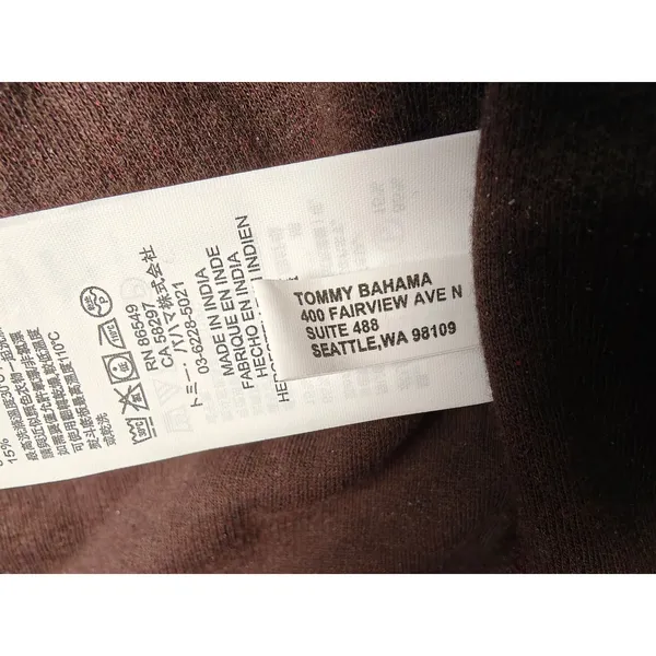 Mens Tommy Bahama Quarter Zip Pullover Burgundy Size Unknown - Image 4