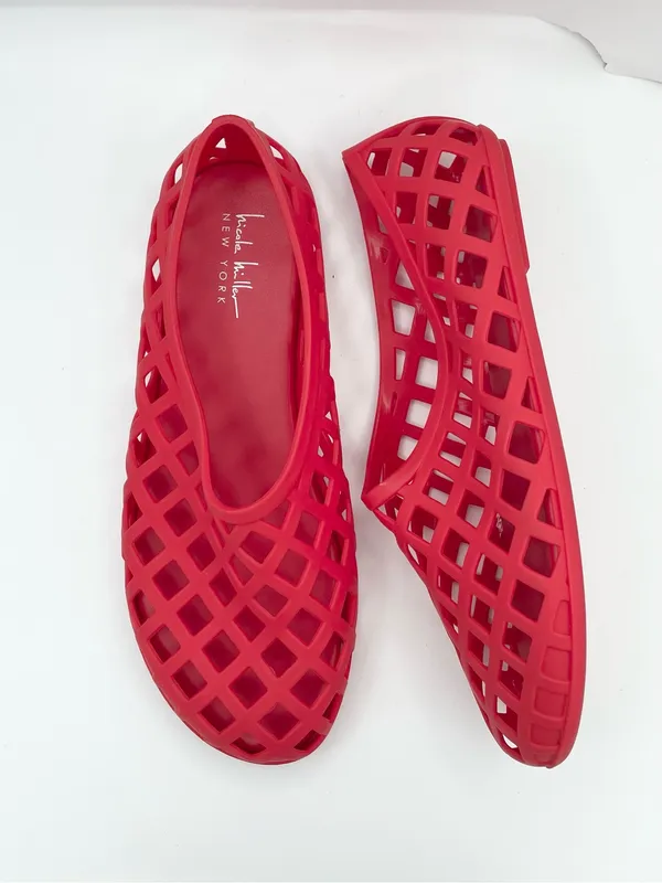 Nicole Miller jelly matte waterproof lightweight red sandals women’s Size 9 - Image 6