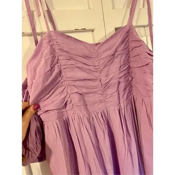 Universal Thread purple midi dress off shoulder size M - Image 4