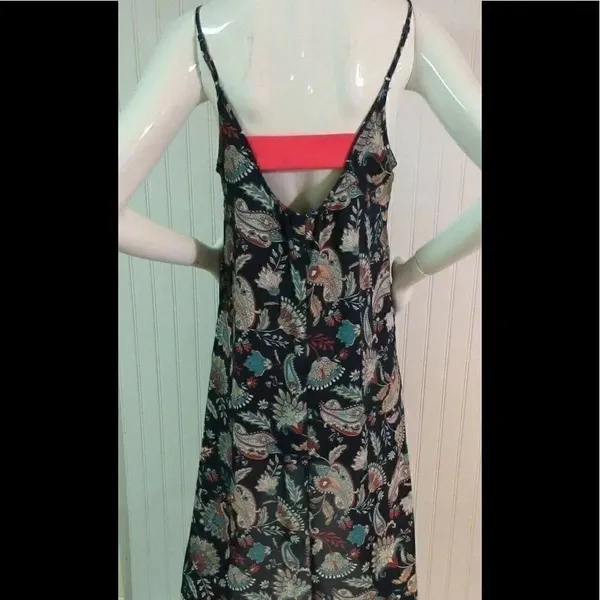 Eight Sixty dress navy print adjustable straps S - Image 2