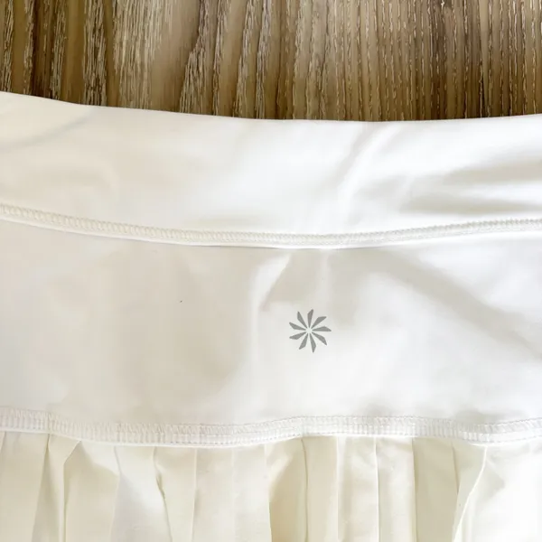 Athleta Womens White Advantage Pleated Tenniscore Pickleball Active Skort XXS - Image 9