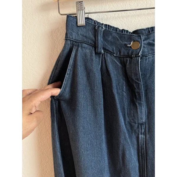 YFB Young Fabulous & Broke High Rise Elastic Waist Jean Skirt Small 90s Y2K Boho - Image 7