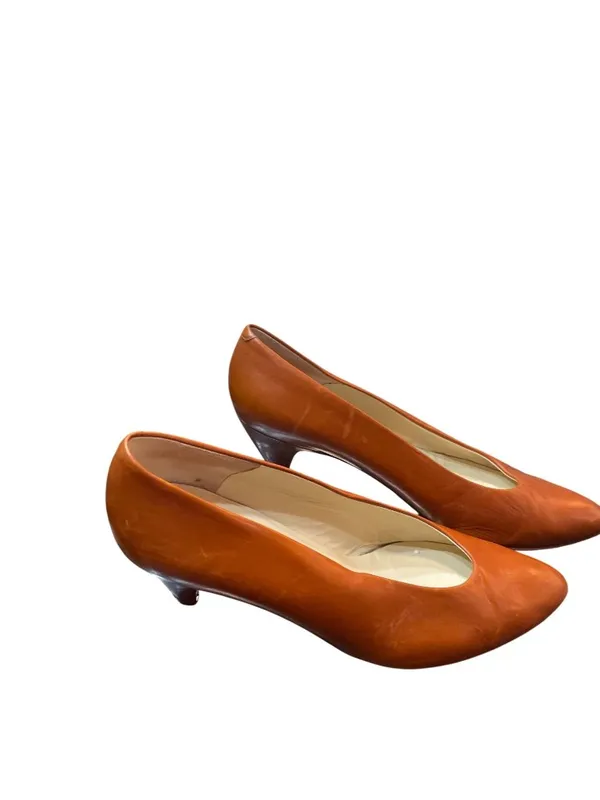 Evan Picone wms orange slip on kitten heels 2" formal shoes SKU 10-411 - Image 14