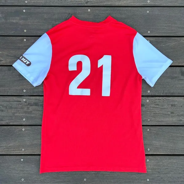 Red Nike Kia Route 6 Auto Mall Soccer Jersey - Image 5