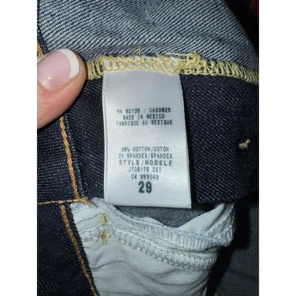 Y2K VTG Guess Women's NEW Jeans Sz 29 R Sweetheart Low Rise‎ Dark Boot Flare - Image 6