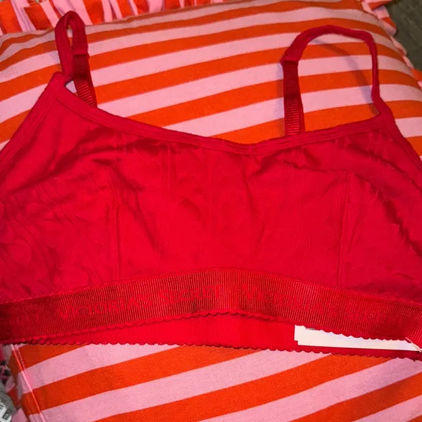 Victoria's Secret THE‎ T-SHIRT Cotton Heart Pointelle Scoop Bralette - Image 3