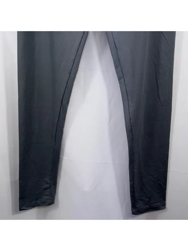 LuLaRoe One Size Gray Solid Leggings - Image 3