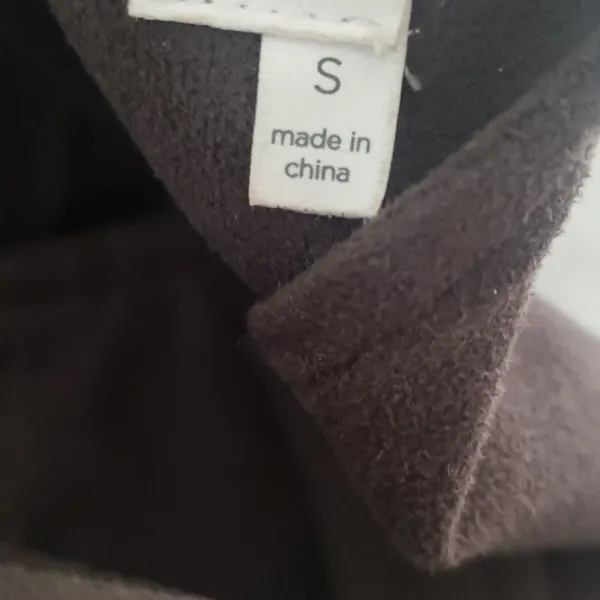 Astr the Label faux suede belted brown moto vest vegan - Image 4