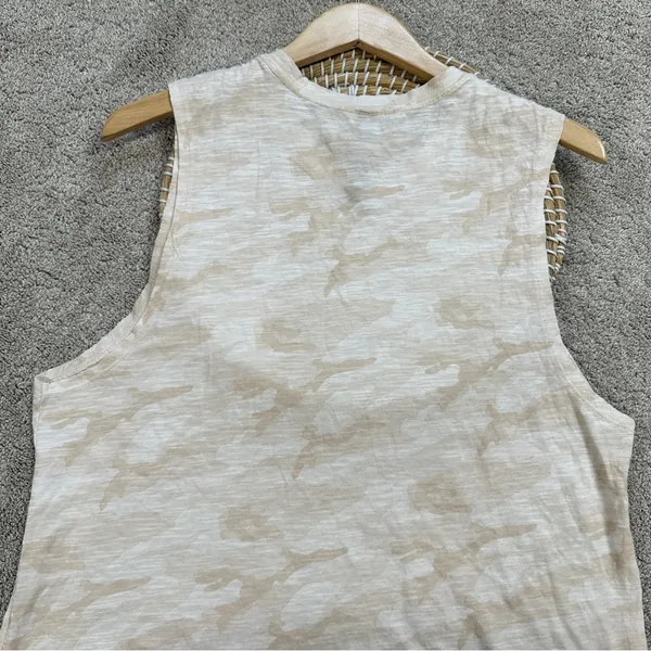 Vuori Women’s Sunset Tank Top Sleeveless Pima Cotton Slub in Bisque Camo XL - Image 7