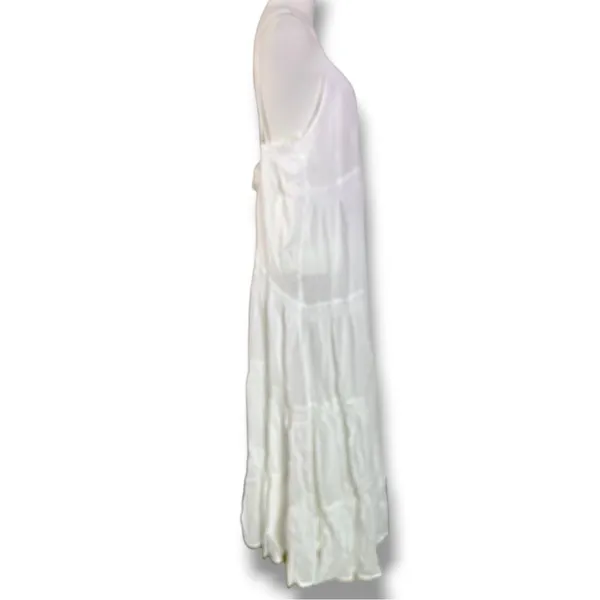 Free People Bohemian Ethereal Billowy Horizon Coast Maxi Dress White Large NWT - Image 7