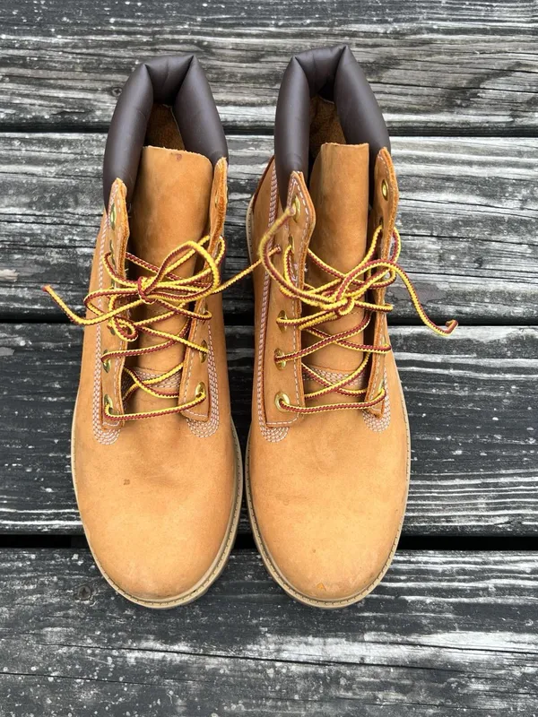 Timberland 6 Inch Premium Waterproof Boot 'Wheat' Nubuck Size 6.5 Women’s Size 8 - Image 4