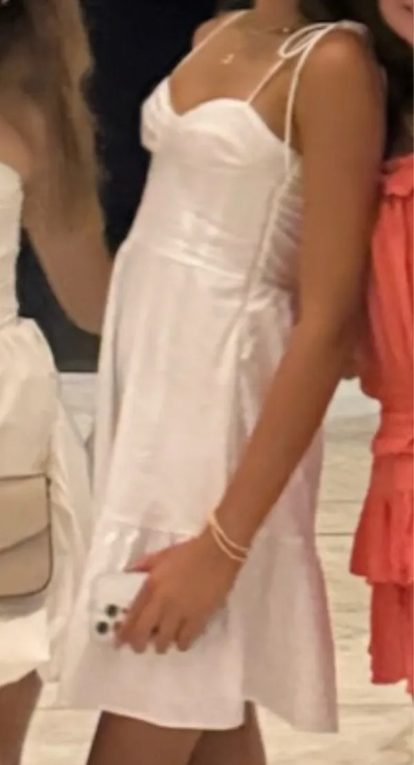 White boutique mini dress sleeveless - Image 3
