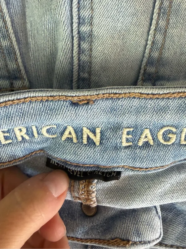 American Eagle Next Level Stretch Low Rise Flare Jeans Size 6 Regular - Image 3