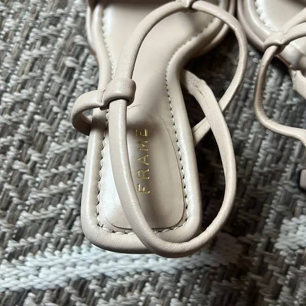 FRAME Addison leather slingback heels sz 5.5 - Image 3