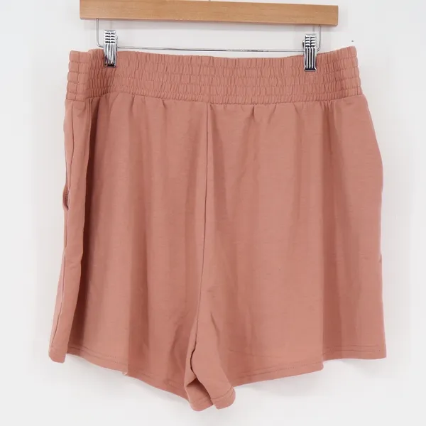 Old Navy Active Womens XL Mauve Pink Jersey Lounge Shorts High Rise Pockets - Image 4