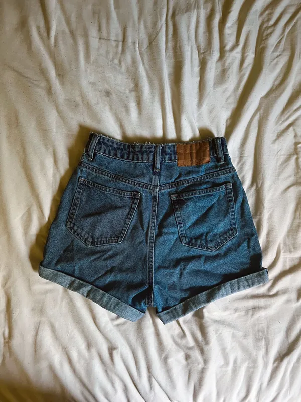 ZARA Jean Shorts High-Waisted Denim - Image 2