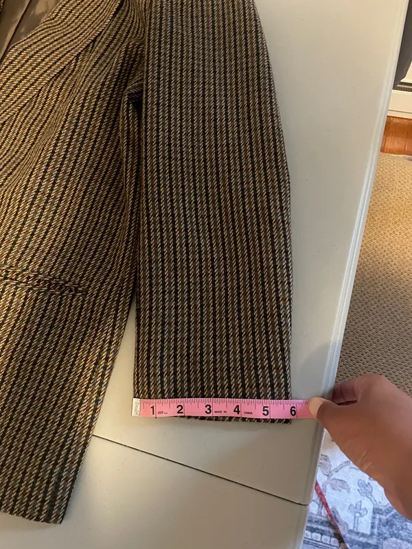 Vintage Fundamental Things Houndstooth Wool Blend Sport Coat/Blazer - Image 11