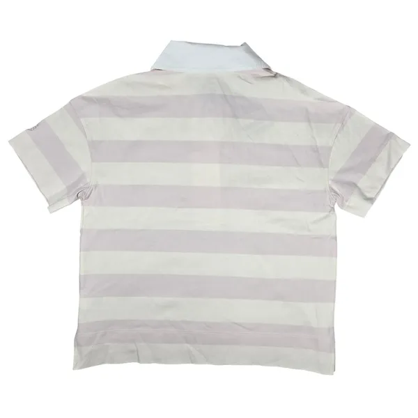 Everlane The Retro Organic Cotton Oversized Rugby Polo Shirt Purple‎ Stripe XS - Image 2