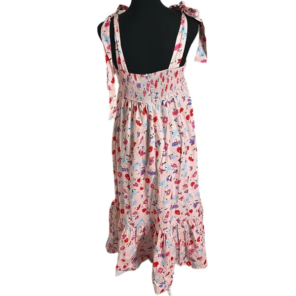 Sofie the Label Hughes Floral Tiered Midi Dress Large Women’s Pink - Image 2