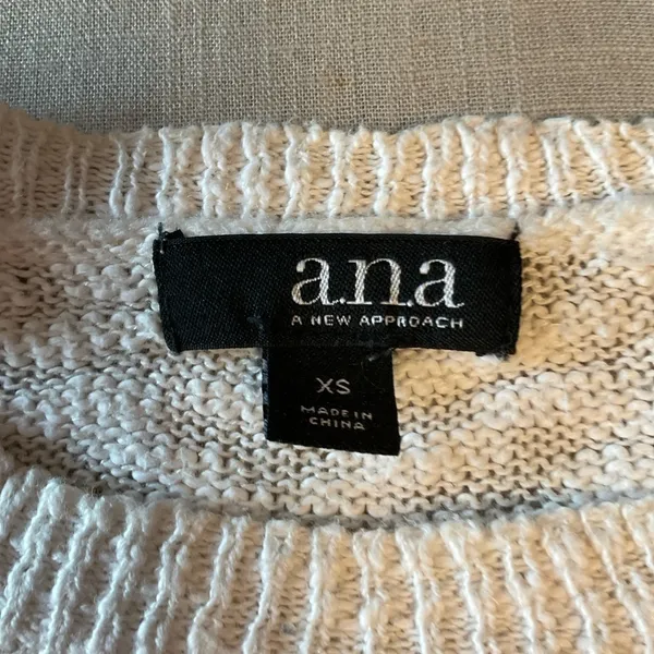 a.n.a Cream Lace Hem Sweater Top - Image 7