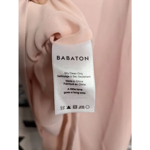 Aritzia Babaton Patricio soft pink mini dress size 4 - Image 4