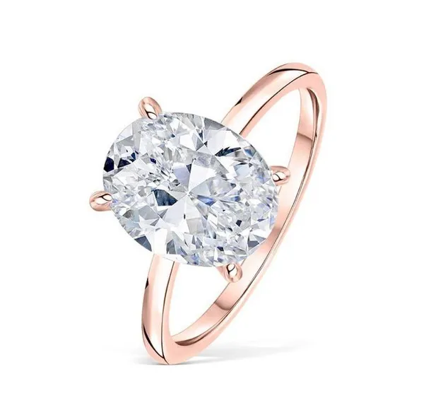 Size 4.5 Oval Modern Gents Diamond Ring - Image 3