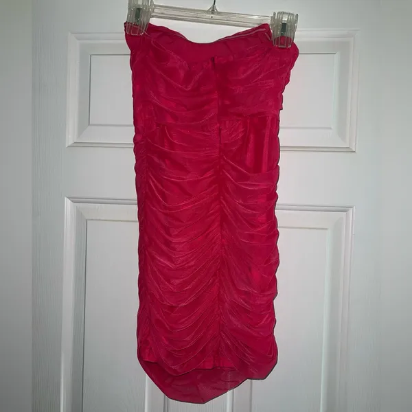 Superdown Sonya Bustier Mesh Dress in Hot Pink Size Small - Image 11