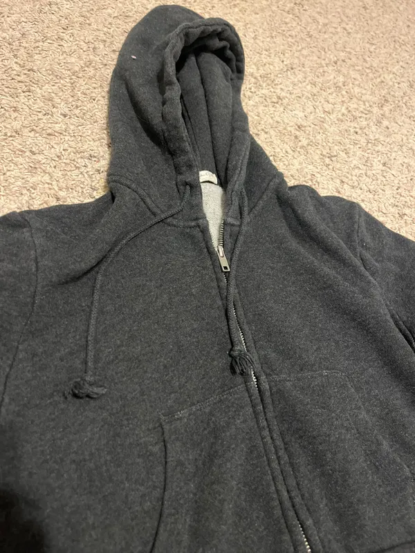 Brandy Melville Cropped Zip Up - Image 2