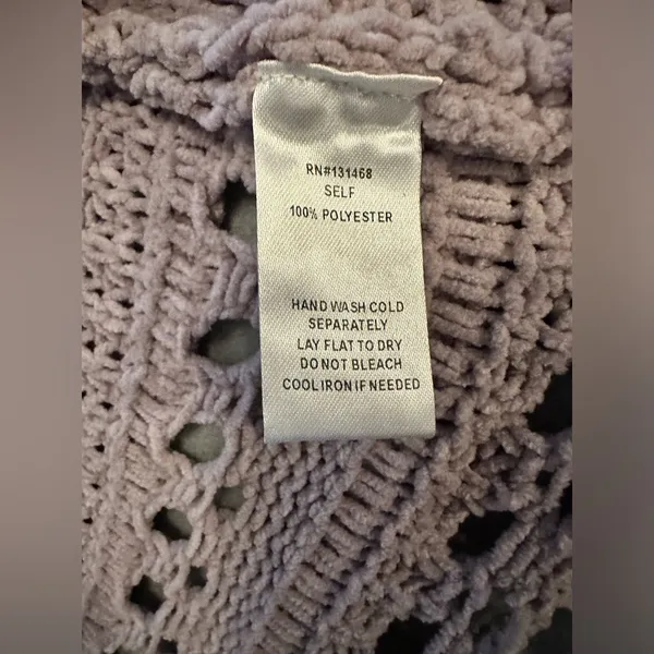 Karlie light purple cropped sweater size L - Image 6