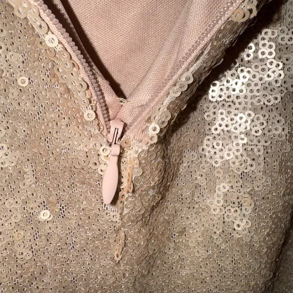 Lulus Rose Gold Sequins Mermaid Skirt XS - Image 9