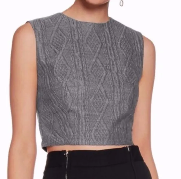 Alice + Olivia Kylnn Tank Crop Top Sz 0 - Image 15
