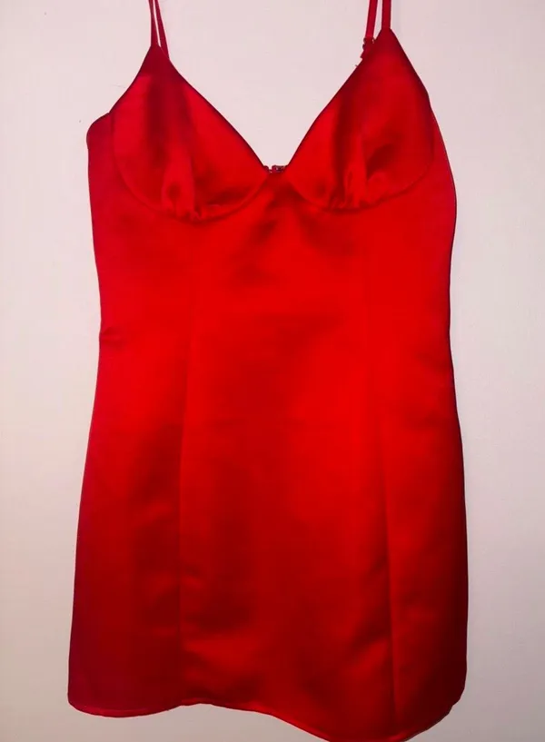 White Fox Red Mini Dress - Image 4