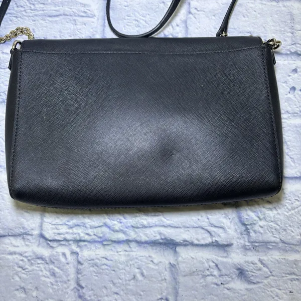 Kate Spade Black Tilden Place Alek Leather Crossbody Bag Great Condition - Image 4