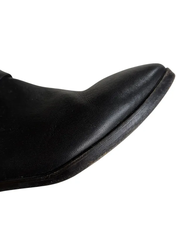 Stuart Weitzman Leather Expert Moto Boots Black Size 6 Retail $595.00 - Image 3