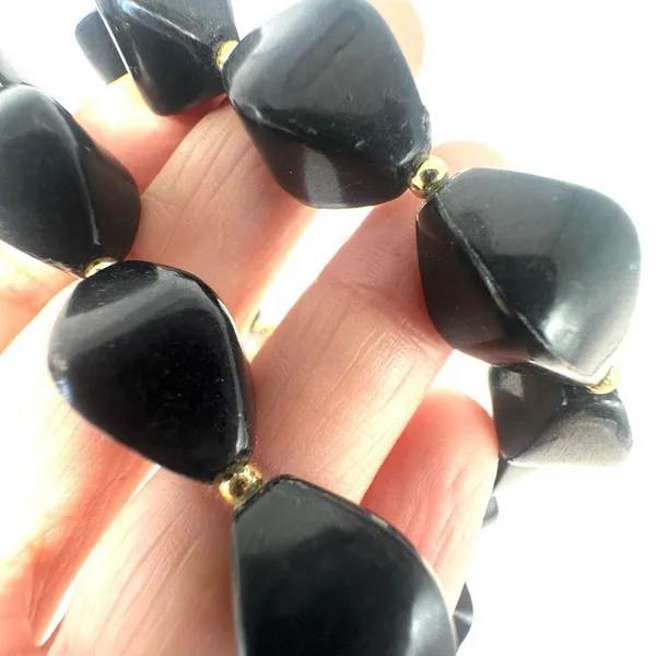 Black beaded necklace Black - Image 6