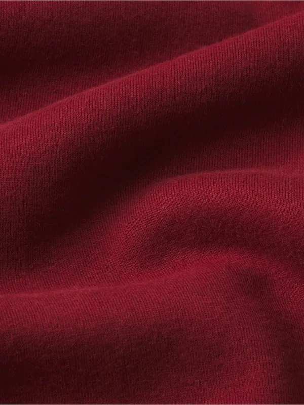 Skims (Gar) Cotton Fleece Classic Pullover Hoodie (8365) | Merlot | Size Small - Image 6