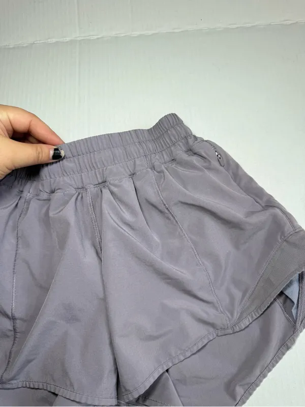 Lululemon Hotty Hot Shorts 4" Purple Grey - Image 3