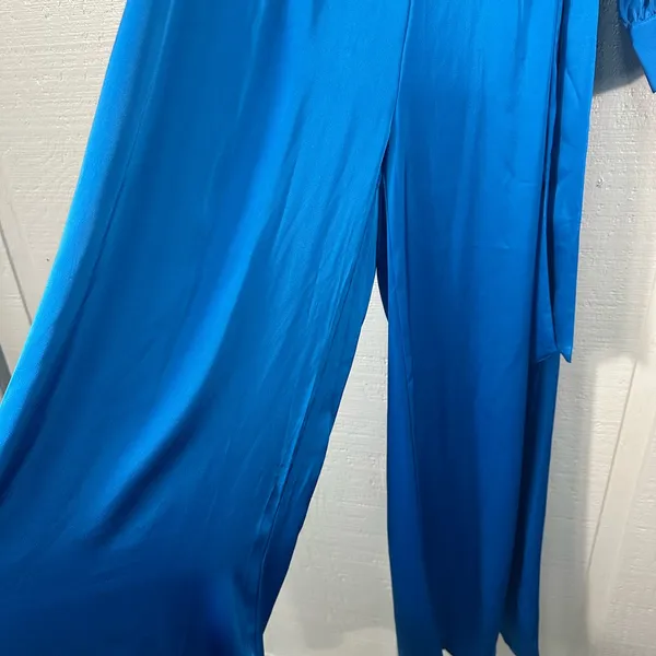 Strut and Bolt Blue Long Sleeve Pantsuit Size Small NWT - Image 7