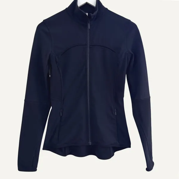Lululemon Mesh Is More Jacket Black SIZE 6 Fitted Stretch Soft‎ Sporty Running - Image 2