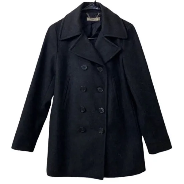 J.Crew Gray Peacoat(Size Small) - Image 3