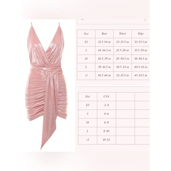 House of CB Ciara Dress Medium Pink Metallic Ruched Bodycon Mini Party Cocktail - Image 14