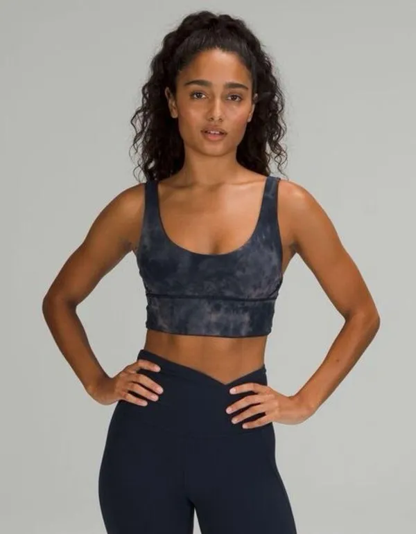 Lululemon NWOT Diamond DYE Align Reversible Bra *Light Support Dye Lunar Rock True Navy - Image 2