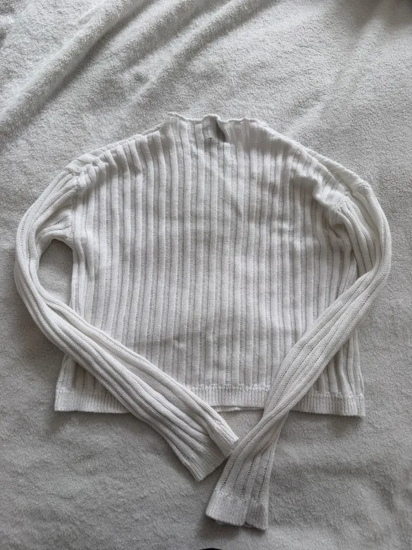 Princess Polly Adrianna Sweater - White Knit - Image 3