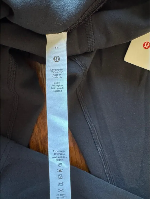 Lululemon Instill High Rise 25” Black Size 6 NWT - Image 6